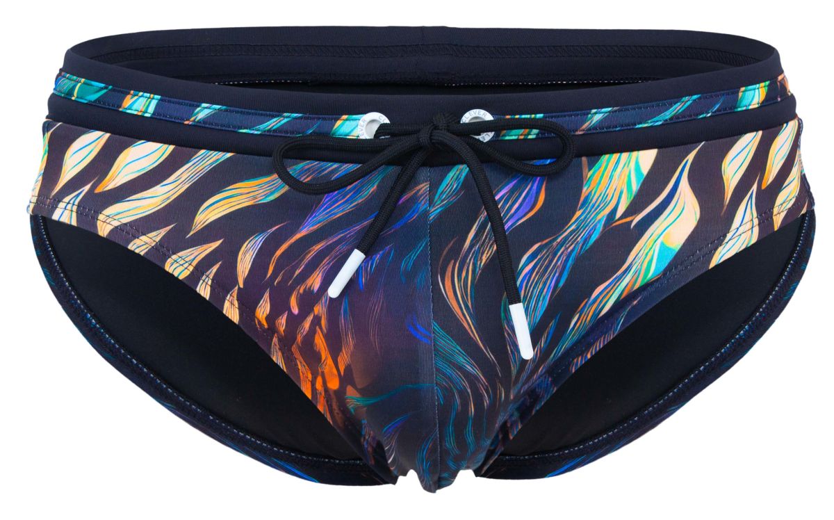 Clever Moda Men's swimwear 2068 Tumaco Swim Briefs Color Black