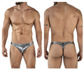 Clever Moda Men's Underwear 2072 Sparkles Thongs Color Black