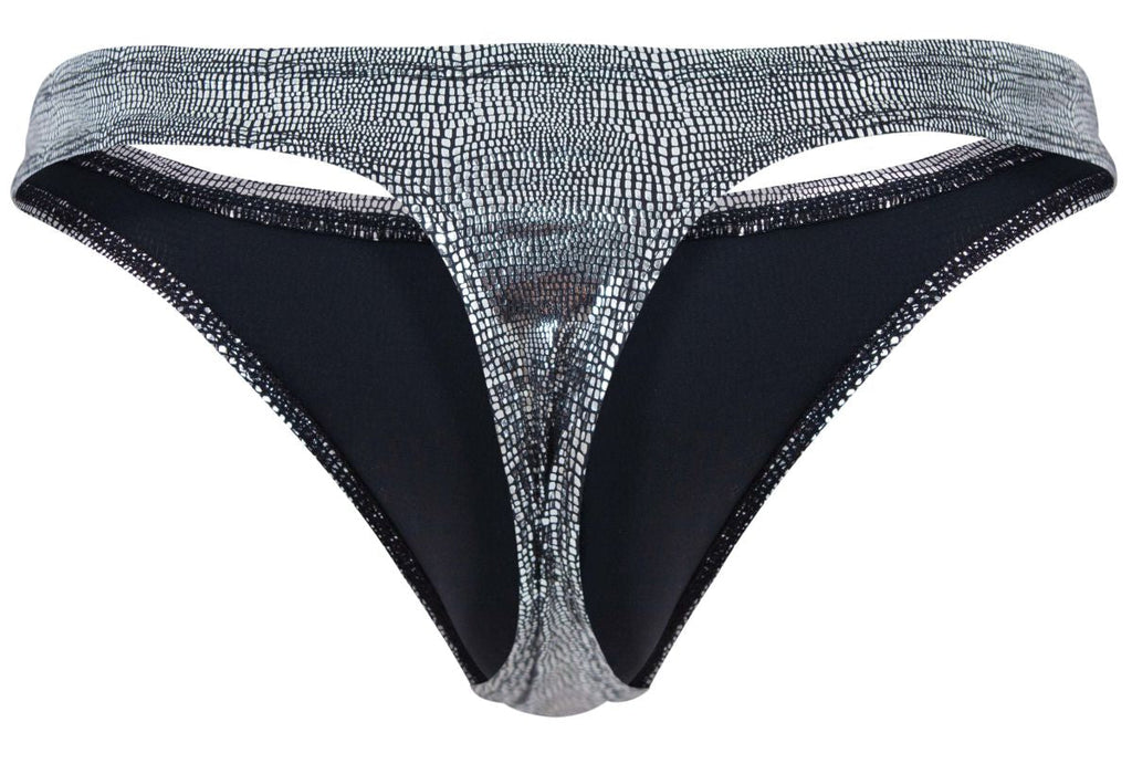Clever Moda Men's Underwear 2072 Sparkles Thongs Color Black