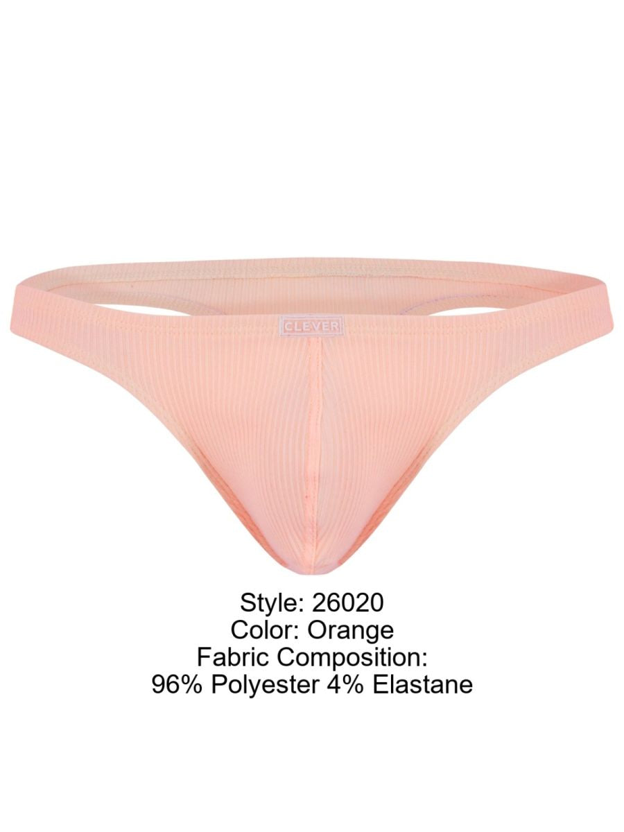 Clever Moda Men's Underwear 26020 Apolo Thongs Color Orange