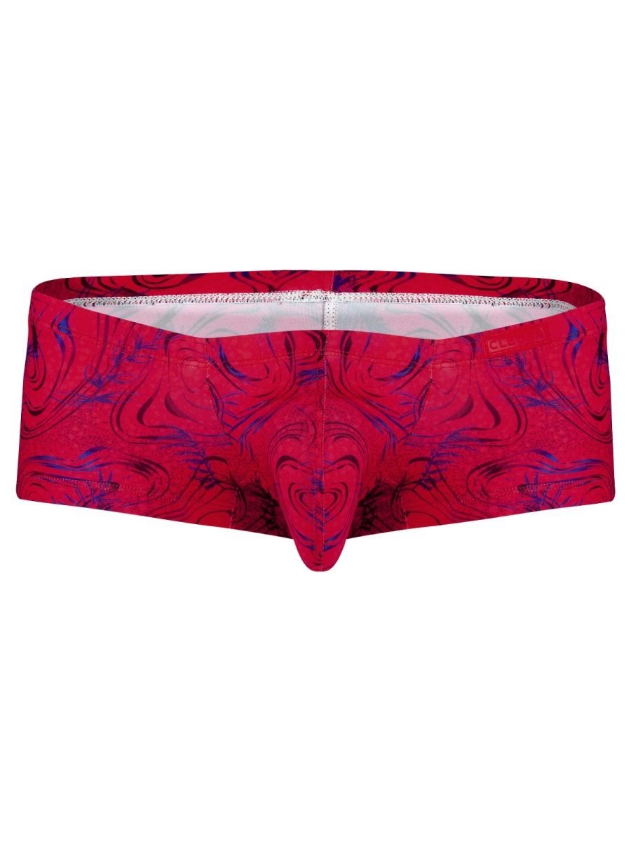 Clever Moda Men's Underwear 26026 Helion Trunks Color Red