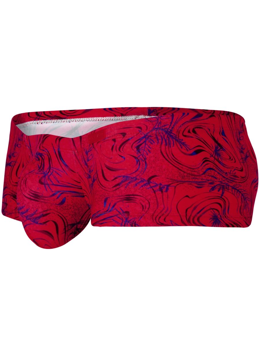 Clever Moda Men's Underwear 26026 Helion Trunks Color Red