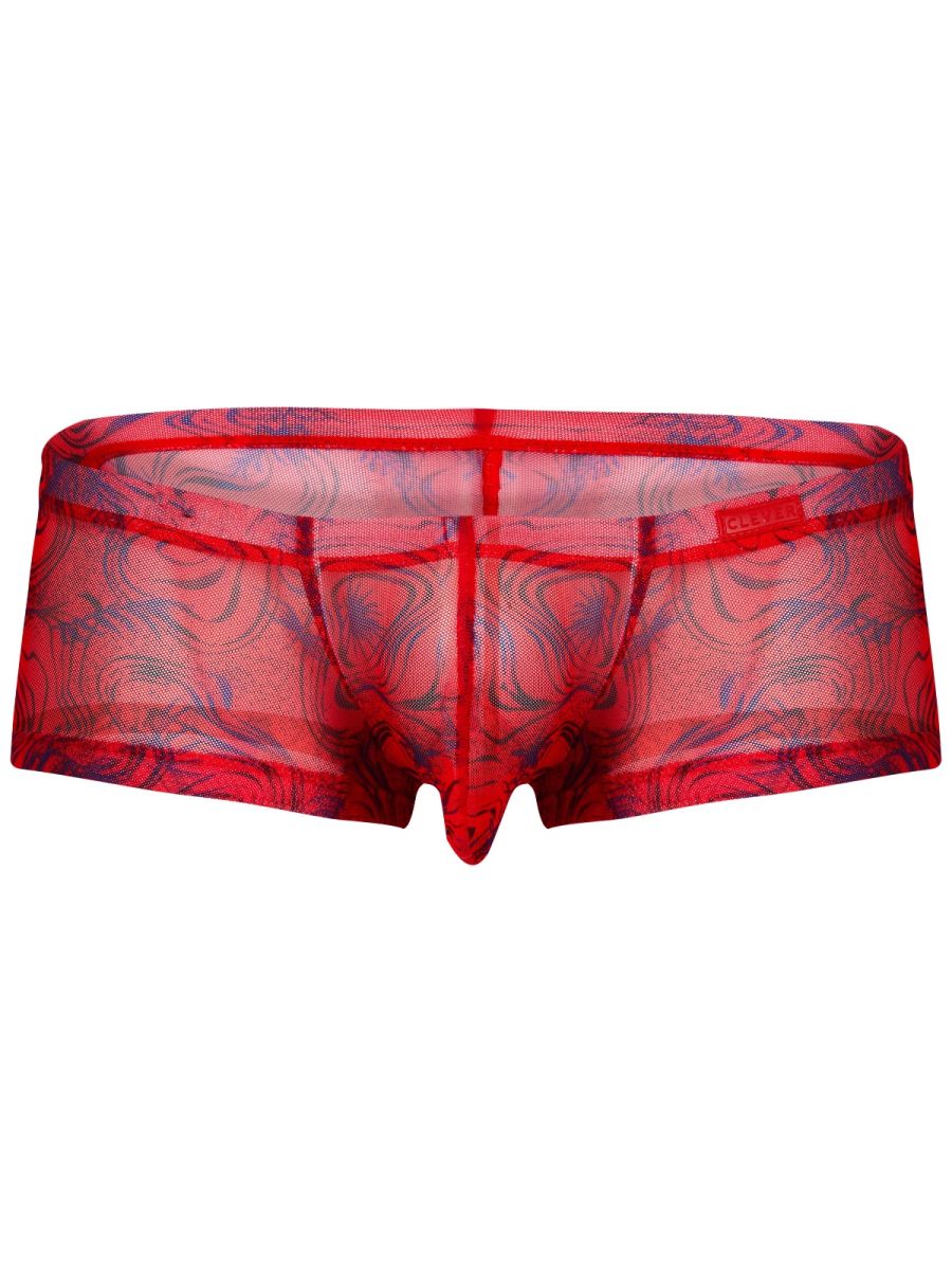 Clever Moda Men's Underwear 26032 Calipso Trunks Color Red