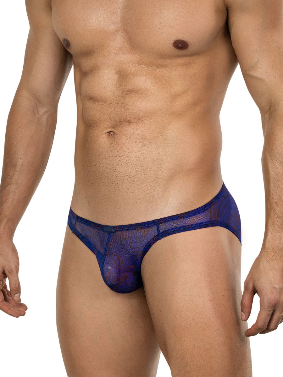 Clever Moda Men's Underwear 26035 Calipso Bikini Color Blue
