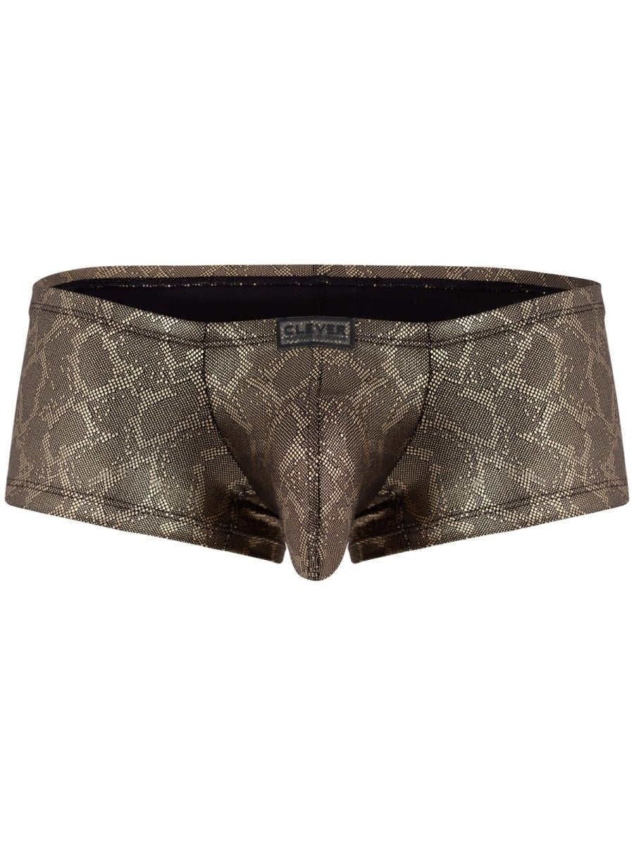 Clever Moda Men's Underwear 26042 Atlas Trunks Color Gold