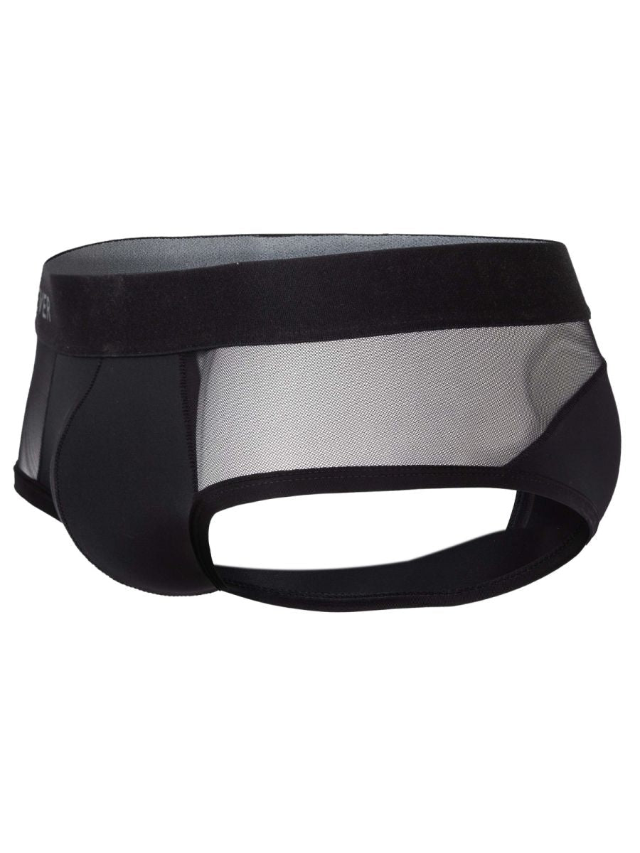 Clever Moda Men's Underwear 26059 Tanatos Briefs in Bold Black