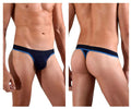 Doreanse Men's Underwear 1012-NVY Borderline Thongs Color Navy