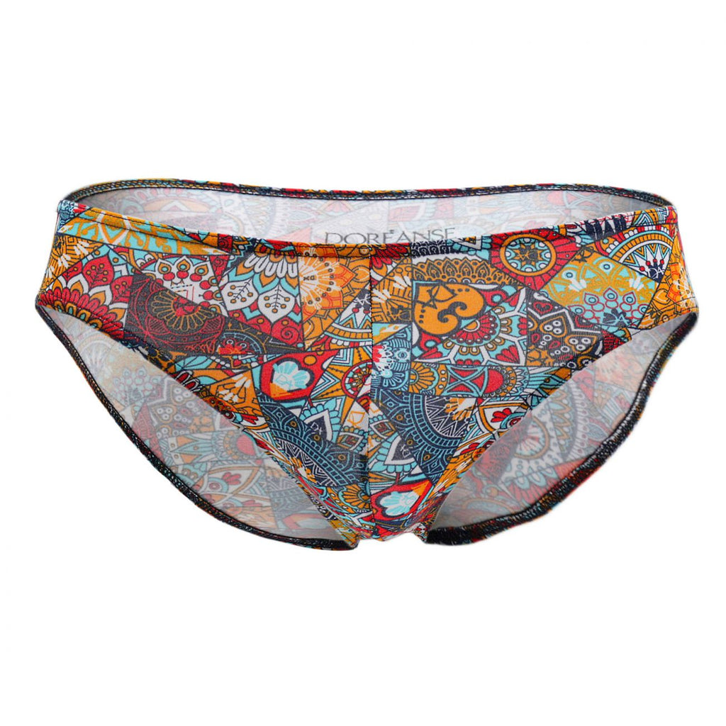 Doreanse Men's Underwear 1217-PRN Groovy Bikini Color Printed