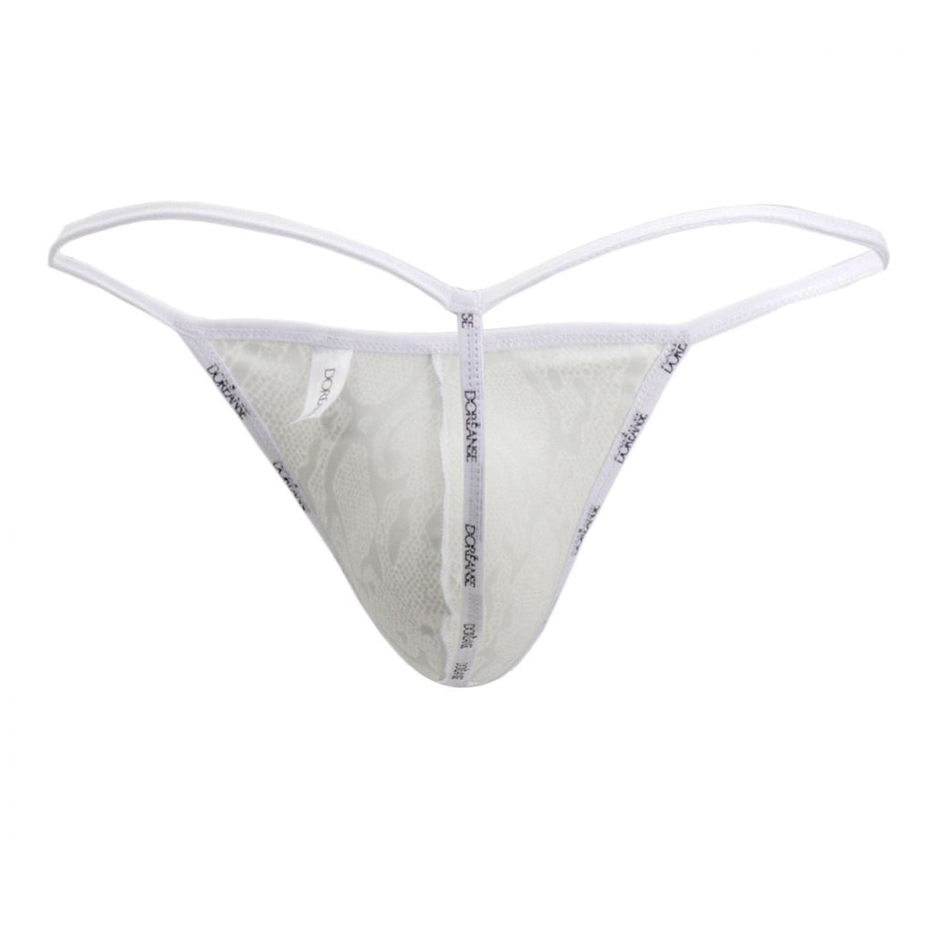 Doreanse Men's Underwear 1326-SLV Flashy G-String Color Silver Snake