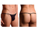 Doreanse Men's Underwear 1330-BLK Ribbed Modal T-thong Color Black