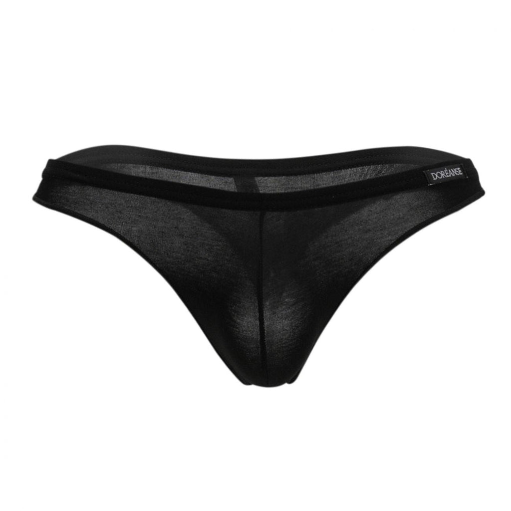 Doreanse Men's Underwear 1392-BLK Euro Thong Color Black