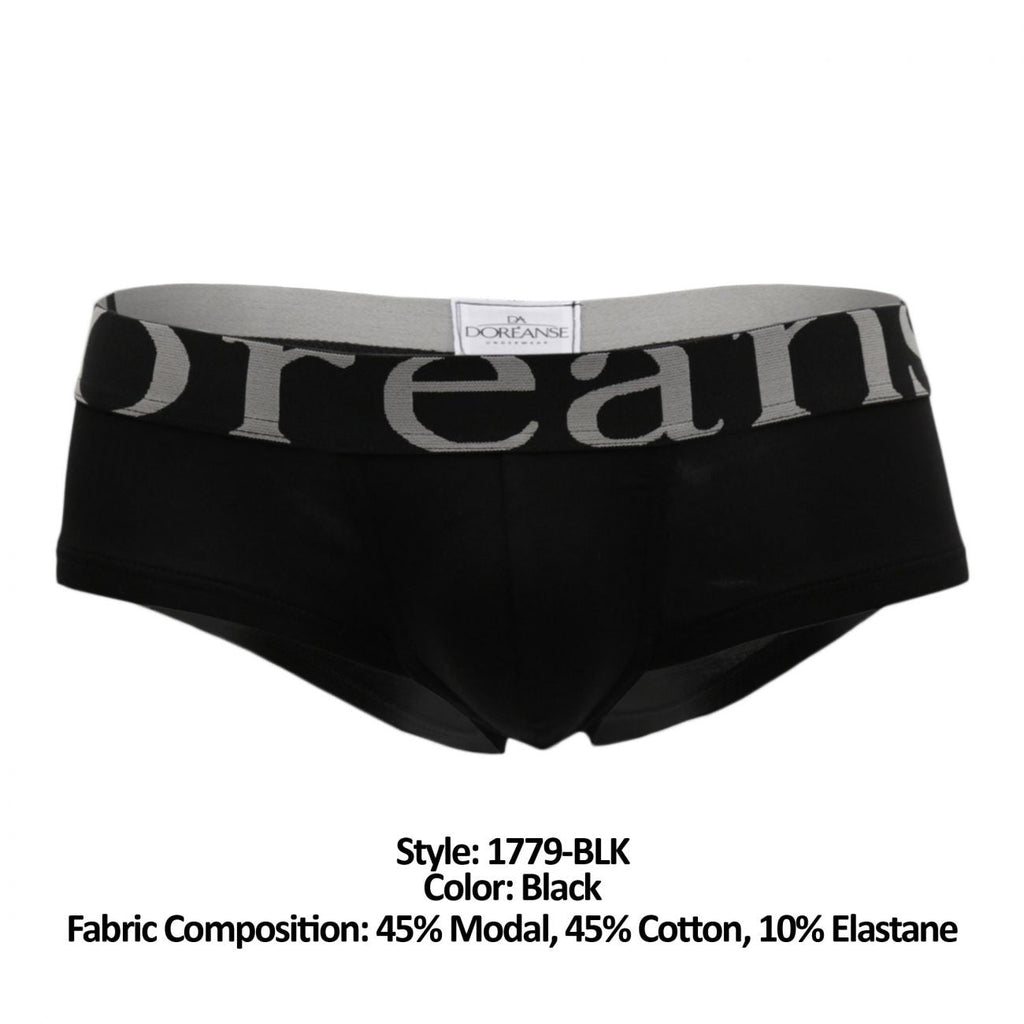 Doreanse Men's Underwear 1779-BLK Pouch Mini Trunk Color Black