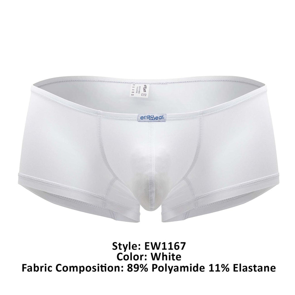 ErgoWear Men's Underwear EW1167 X4D Trunks Color White