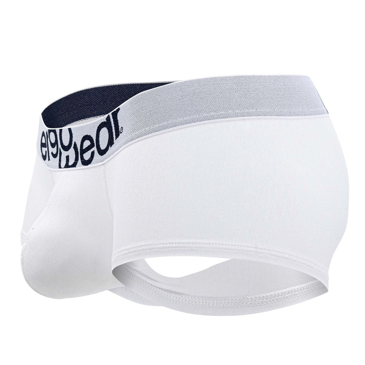 ErgoWear Men's Underwear EW1476 MAX COTTON Trunks Color White
