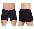 ErgoWear Men's Underwear EW1729 FEEL GR8 Cotton Boxer Briefs Color Black
