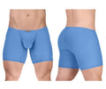 ErgoWear Men's Underwear EW1733 FEEL GR8 Cotton Boxer Briefs Color Light Blue