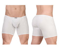 ErgoWear Men's Underwear EW1737 FEEL GR8 Cotton Boxer Briefs Color White