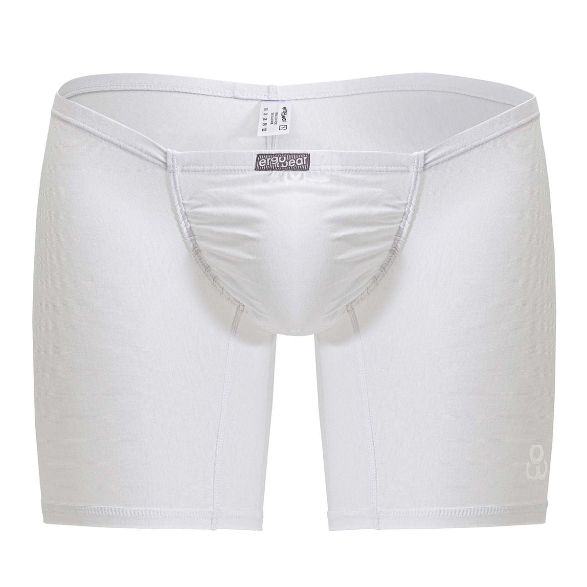 ErgoWear Men's Underwear EW1737 FEEL GR8 Cotton Boxer Briefs Color White
