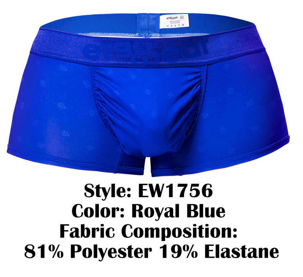 ErgoWear Men's Underwear EW1756 FEEL SE Trunks Color Royal Blue