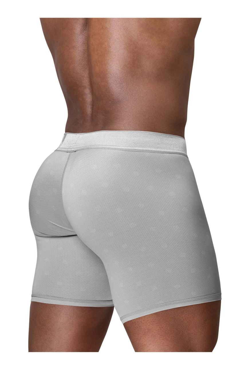 ErgoWear Men's Underwear EW1761 FEEL SE Boxer Briefs Color Silver