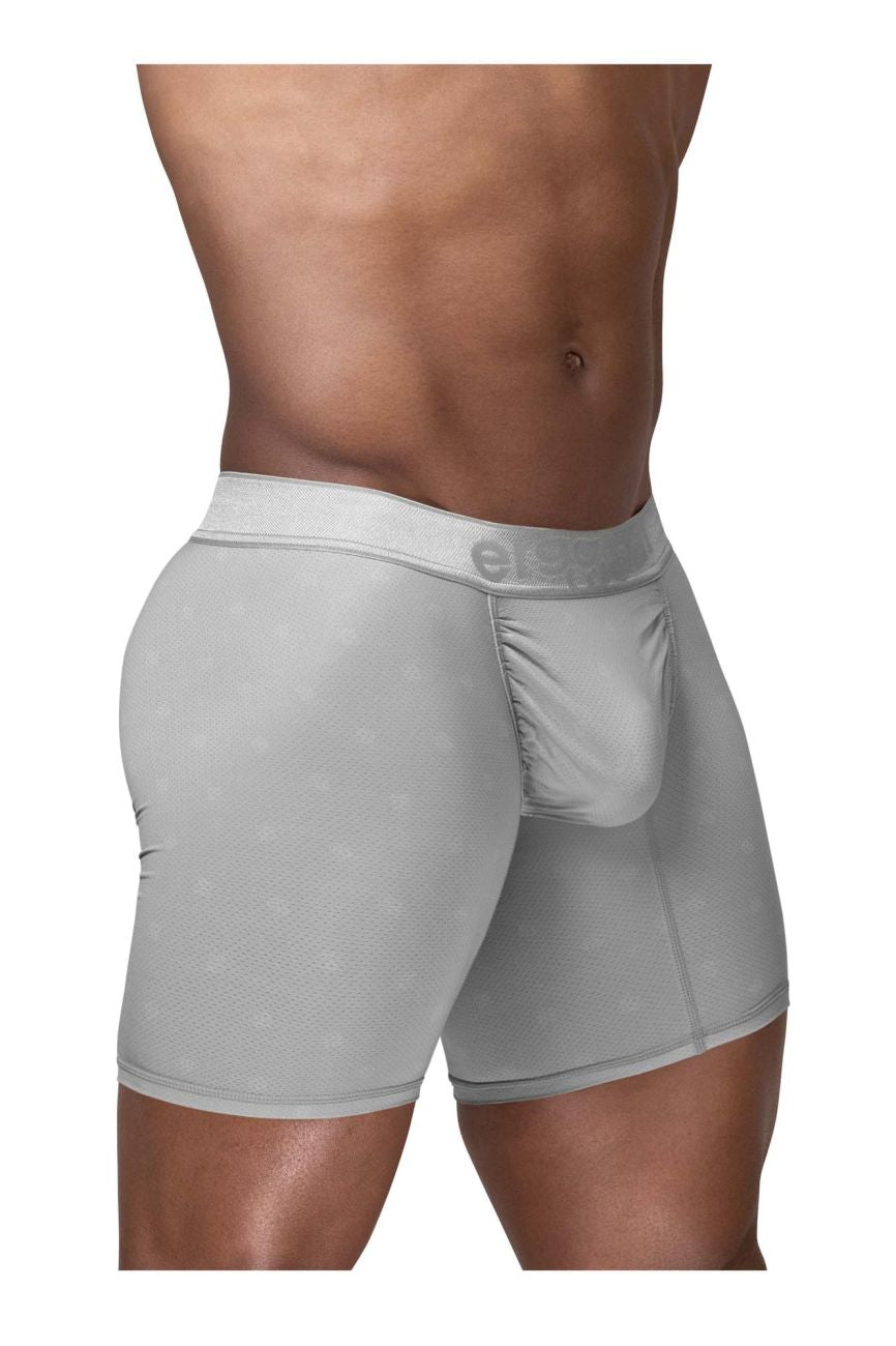 ErgoWear Men's Underwear EW1761 FEEL SE Boxer Briefs Color Silver