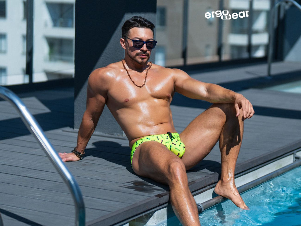 ErgoWear EW1765 X4D SW Swim Briefs Color Bright Yellow
