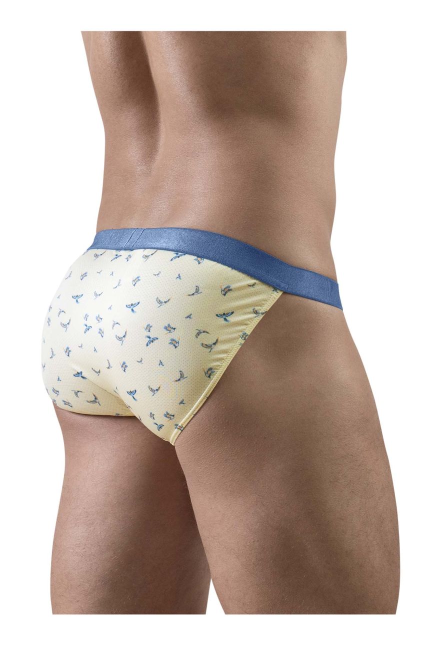 ErgoWear Men's Underwear EW1769 SLK SE Bikini Color Vanilla-Birds
