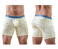 ErgoWear Men's Underwear EW1771 SLK SE Boxer Briefs Color Vanilla-Birds