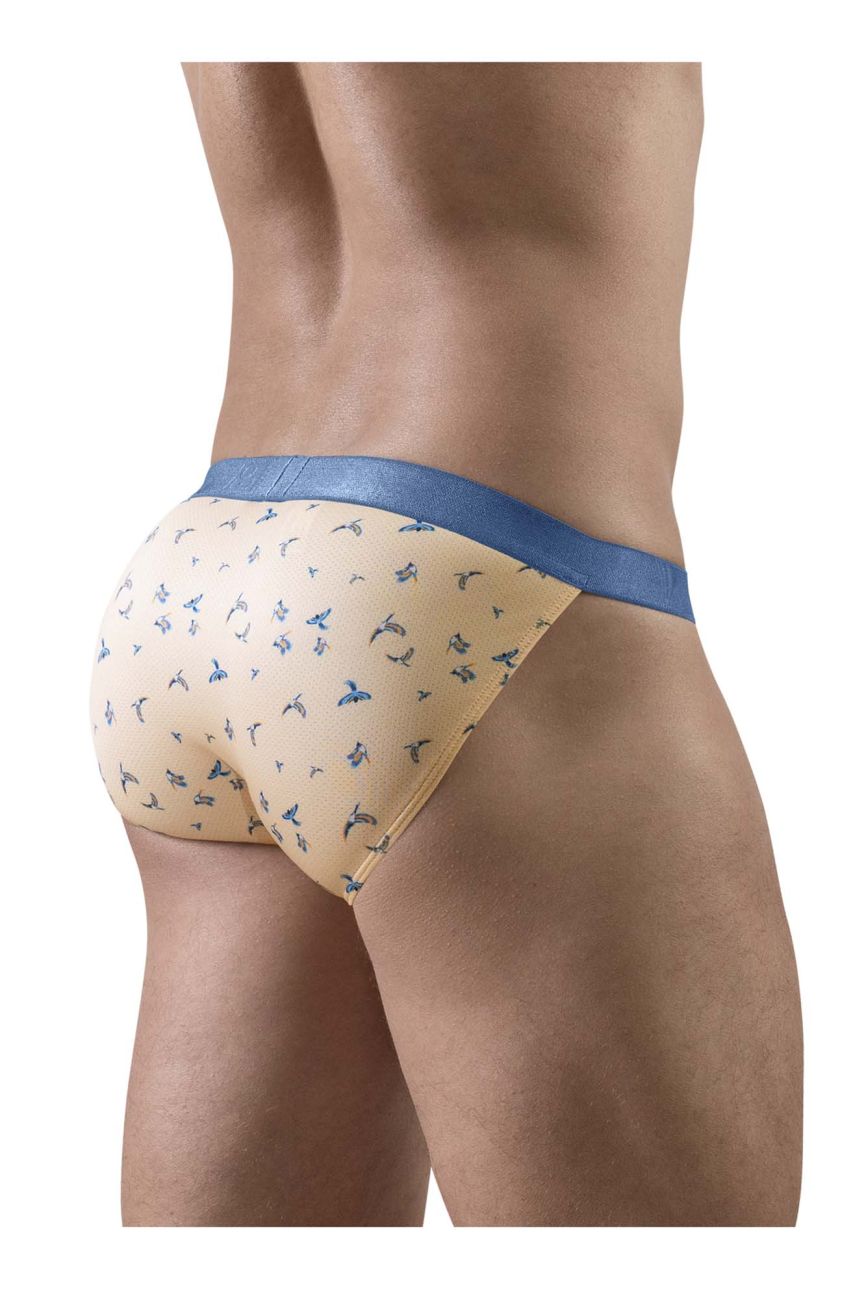 ErgoWear Men's Underwear EW1773 SLK SE Bikini Color Peach-Birds