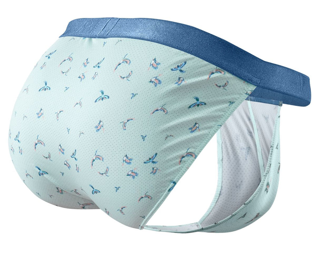 ErgoWear Men's Underwear EW1777 SLK SE Bikini Color Frost-Birds