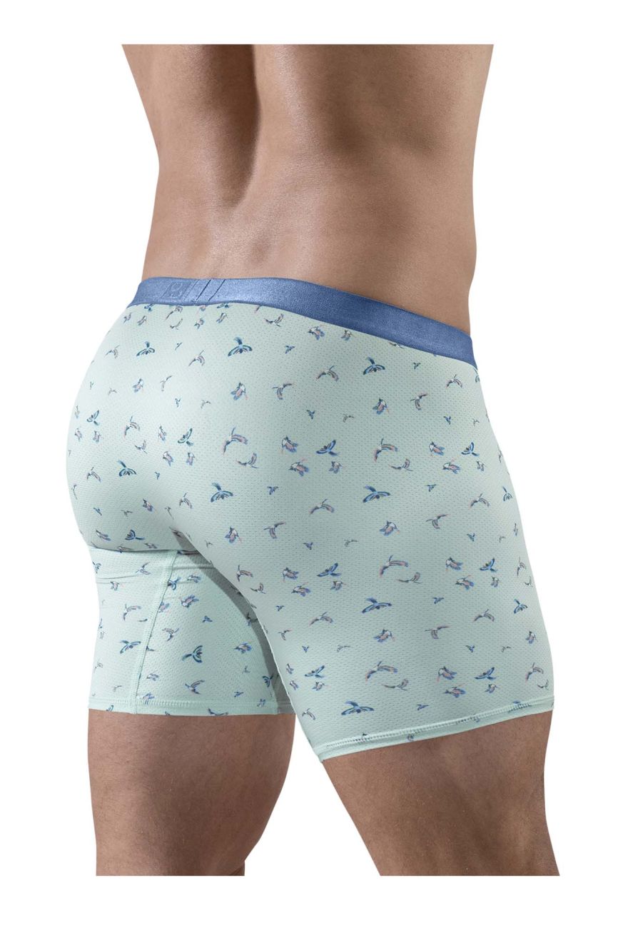 ErgoWear Men's Underwear EW1779 SLK SE Boxer Briefs Color Frost-Birds