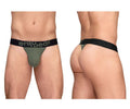 ErgoWear Men's Underwear EW1785 MAX FLOW G-String Color Dark Green