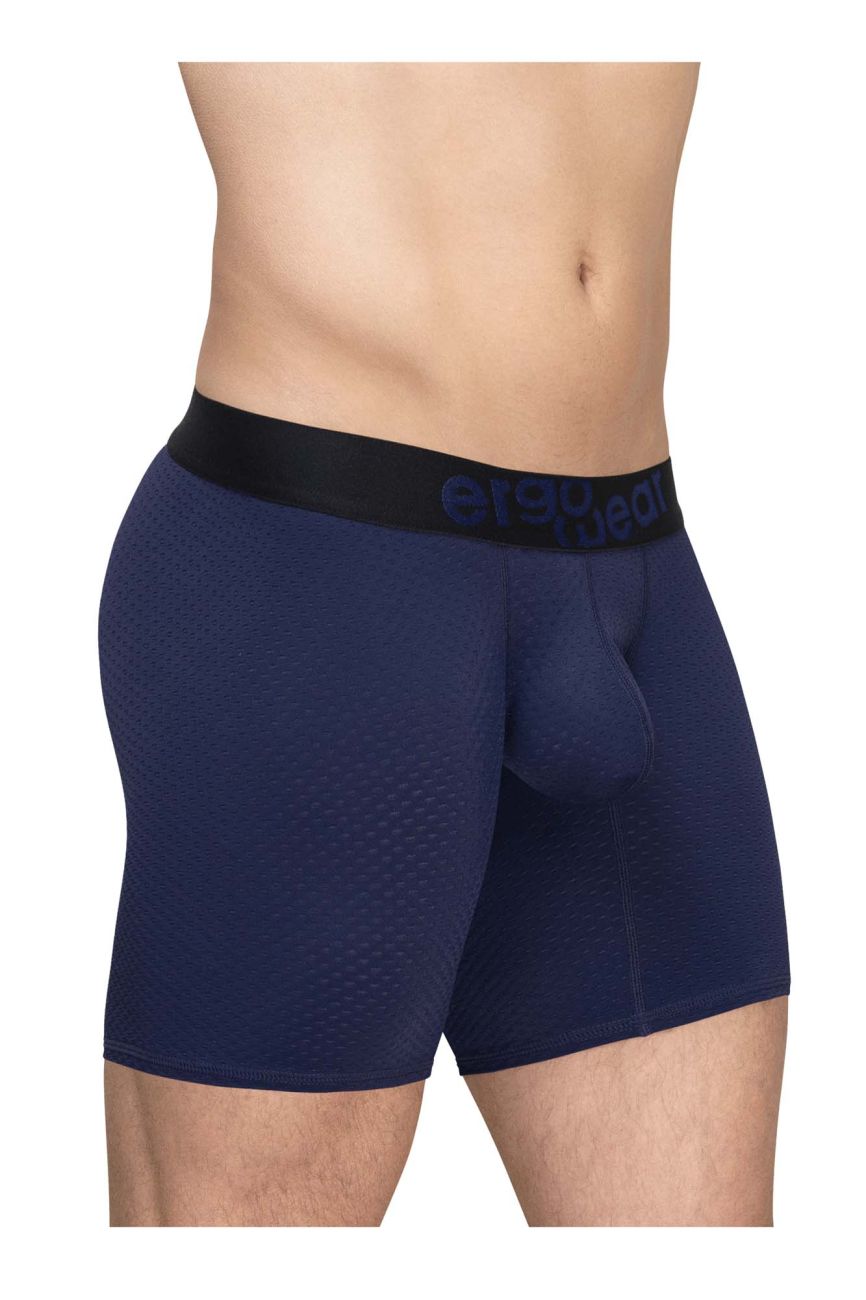 ErgoWear Men's Underwear EW1792 MAX FLOW Boxer Briefs Color Dark Blue