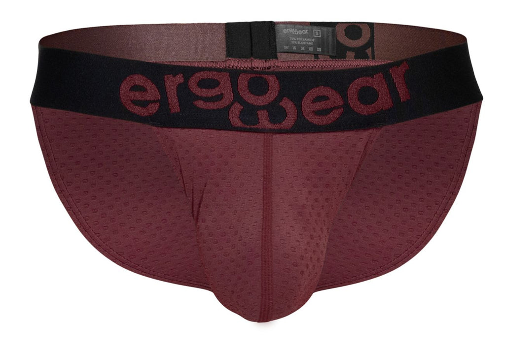 ErgoWear Men's Underwear EW1794 MAX FLOW Bikini Color Burgundy