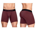 ErgoWear Men's Underwear EW1796 MAX FLOW Boxer Briefs Color Burgundy