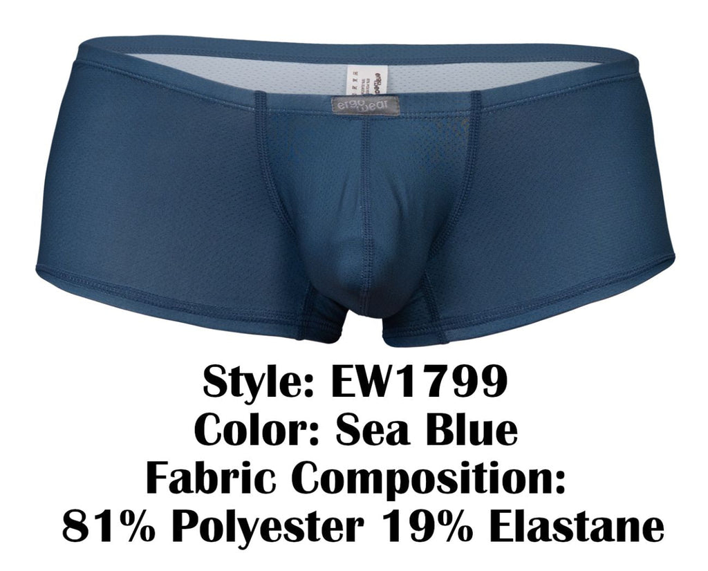 ErgoWear Men's Underwear EW1799 X4D SE Trunks Color Sea Blue