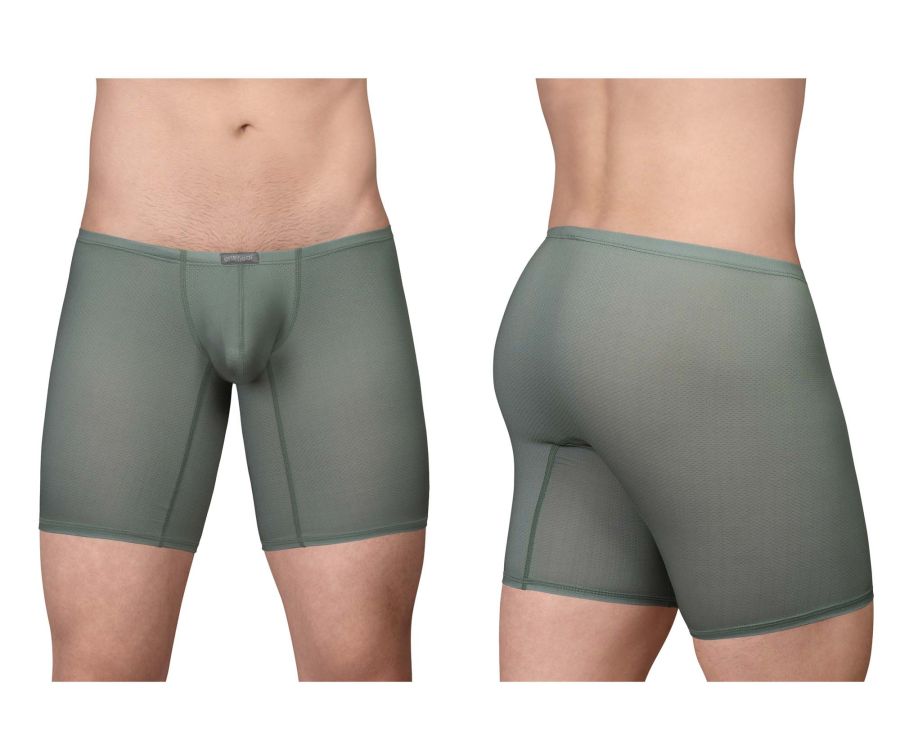 ErgoWear Men's Underwear EW1804 X4D SE Boxer Briefs Color Olive Green