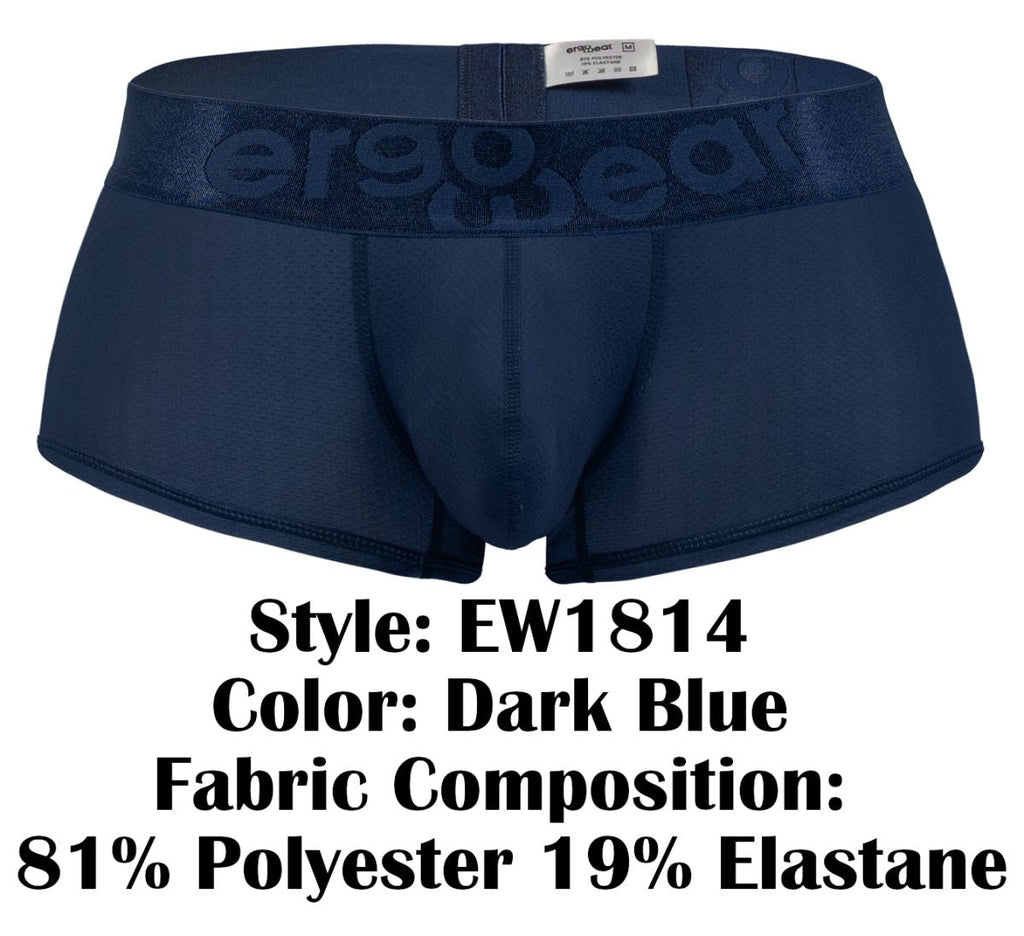 ErgoWear Men's Underwear EW1814 MAX BOLD SE Trunks Color Dark Blue