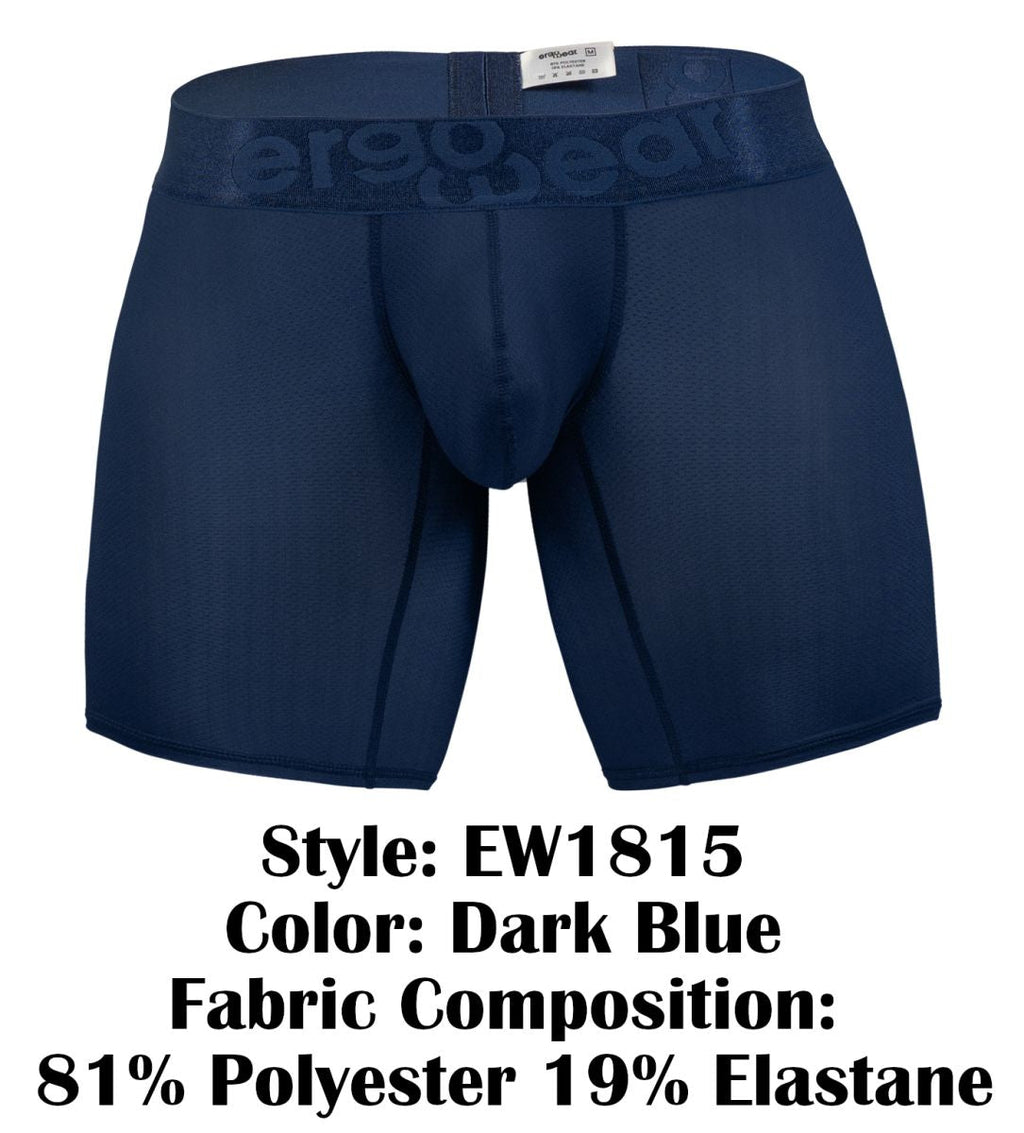 ErgoWear Men's Underwear EW1815 MAX BOLD SE Boxer Briefs Color Dark Blue