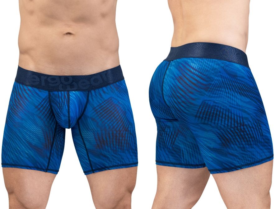 ErgoWear Men's Underwear EW1819 MAX BOLD SE Boxer Briefs Color Mid Blue