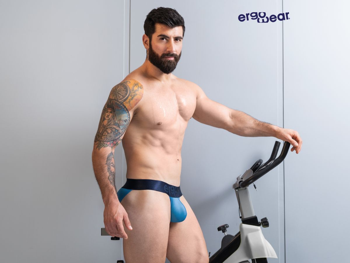 ErgoWear Men's Underwear EW1821 MAX BOLD SE Bikini Color River Blue
