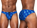 ErgoWear Men's active and swimwear EW1826 FEEL SW Swim Bikini Color Royal Blue-Palms