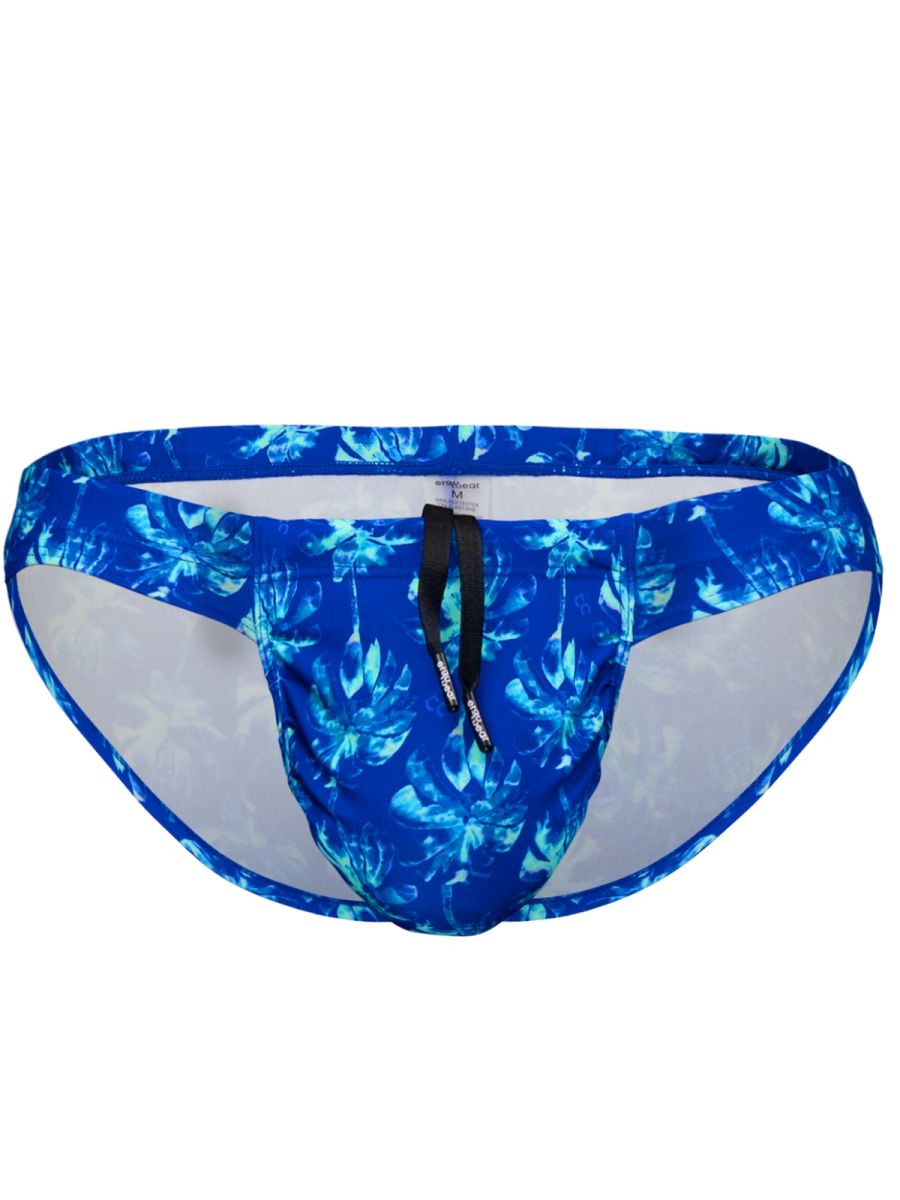 ErgoWear Men's active and swimwear EW1826 FEEL SW Swim Bikini Color Royal Blue-Palms