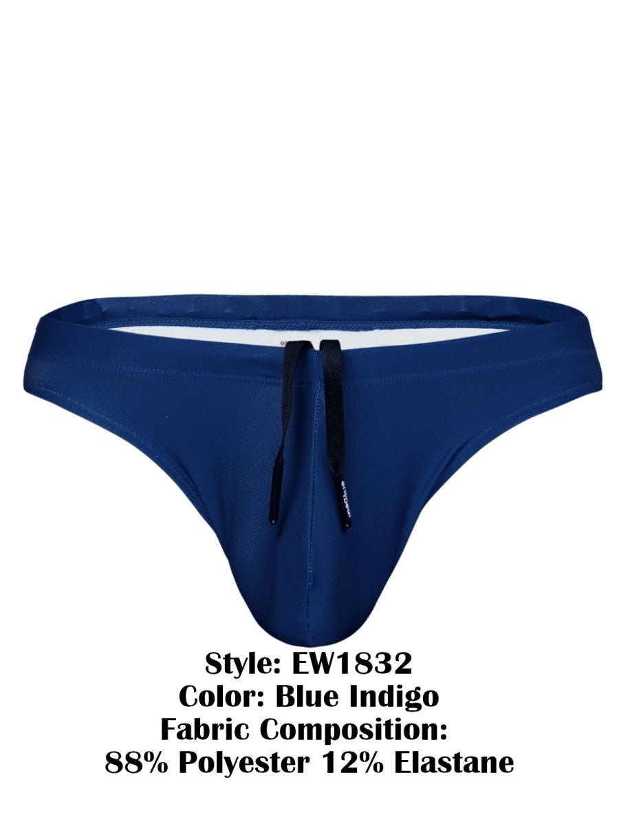ErgoWear Men's active and swimwear EW1832 X4D SW Swim Thongs Color Blue Indigo
