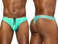 ErgoWear Men's active and swimwear EW1836 X4D SW Swim Thongs Color Aqua