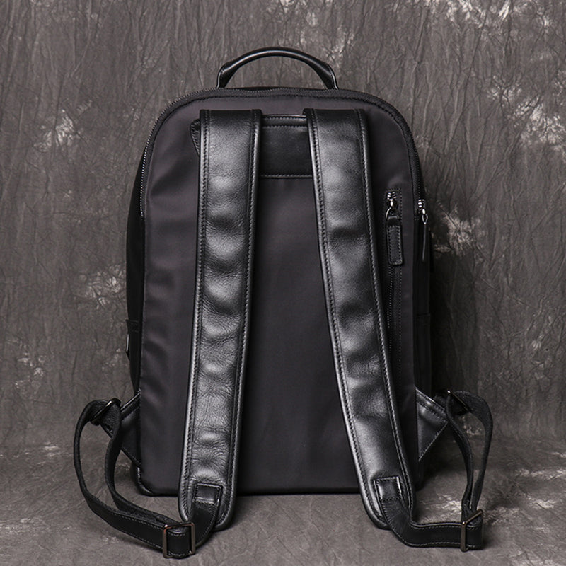 Full Grain Leather Backpack For Men, Leather Travel Backpack Stylish Laptop Backpack