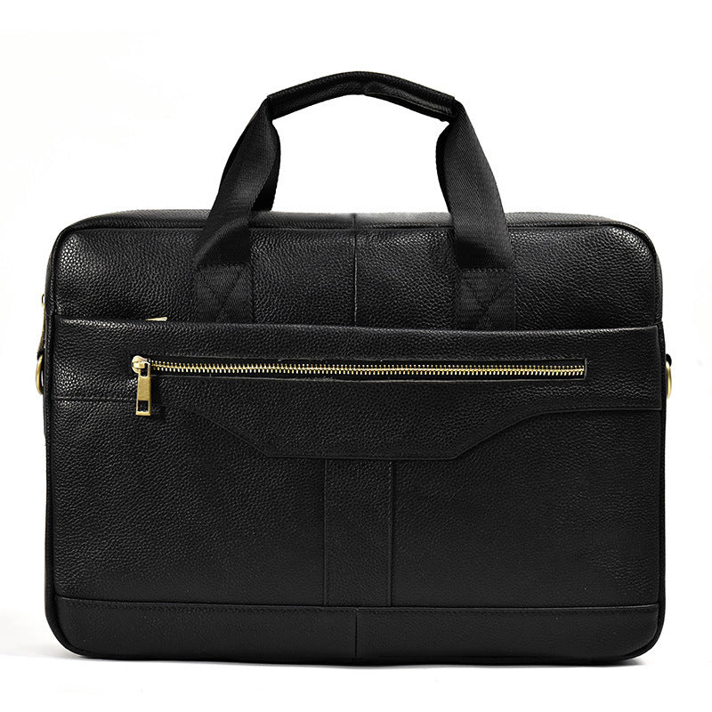 Full Grain Leather Briefcase Men's Messenger Bag Vintage 15" Leather Laptop Computer Bag Gift for Him