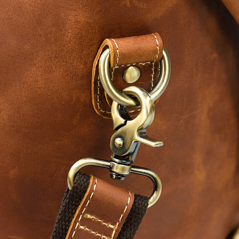 Full Grain Leather Duffle Bag Handmade Leather Weekender Bag Leather Holdall Overnight Bag For Men Gift For Him