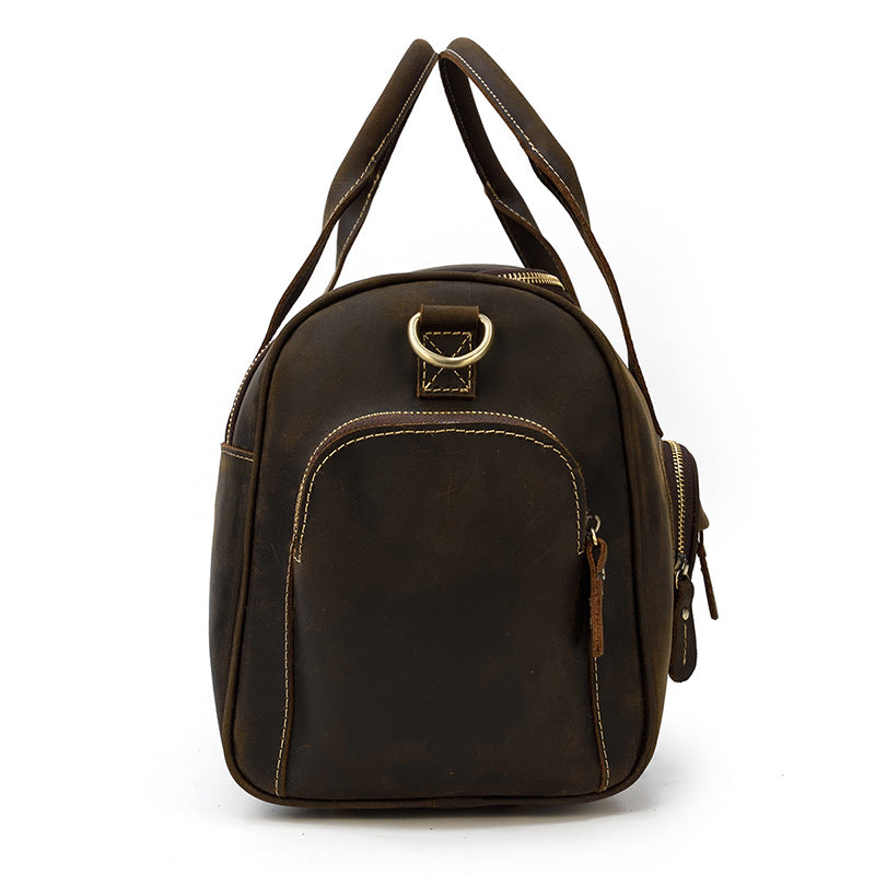 Full Grain Leather Travel Bag Handmade Leather Duffle Bag Mens Overnight Bag Weekender Bag