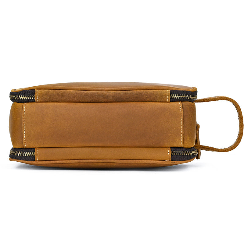 Groomsmen Gift Personalized Leather Toiletry Bag Waterproof Leather Dopp Kit Men's Shaving Kit, Groomsmen Proposal